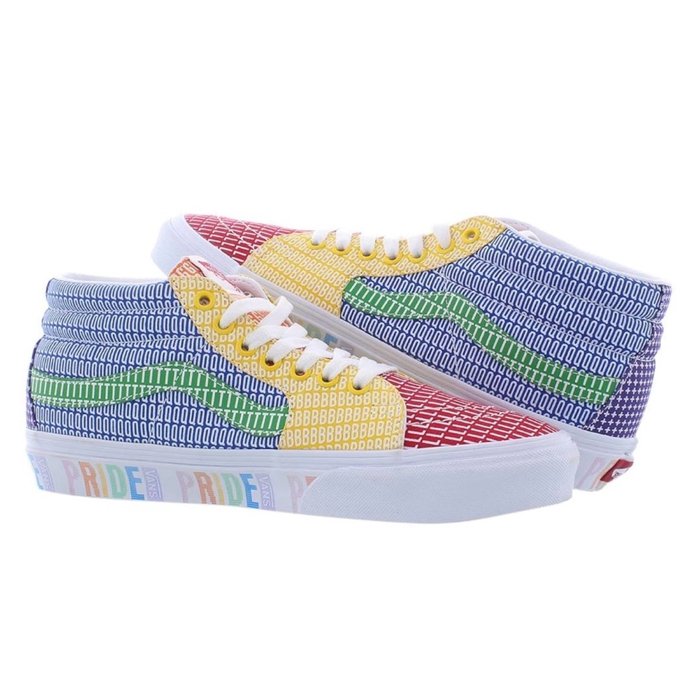 Vans Colorful Patterned High-Tops - Picture 2 of 9